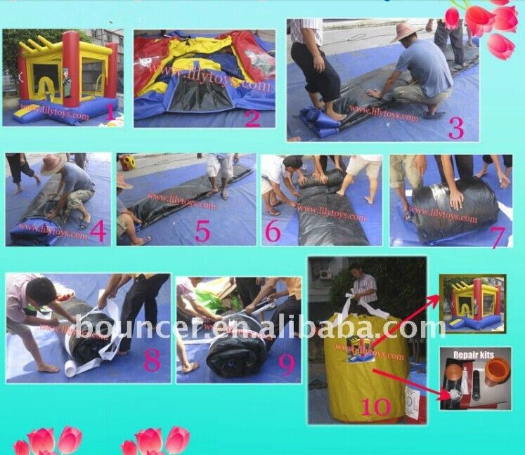 0.55mm PVC Ce Hot Sale for Adults 5K Inflatable Obstacle Course Lilytoys