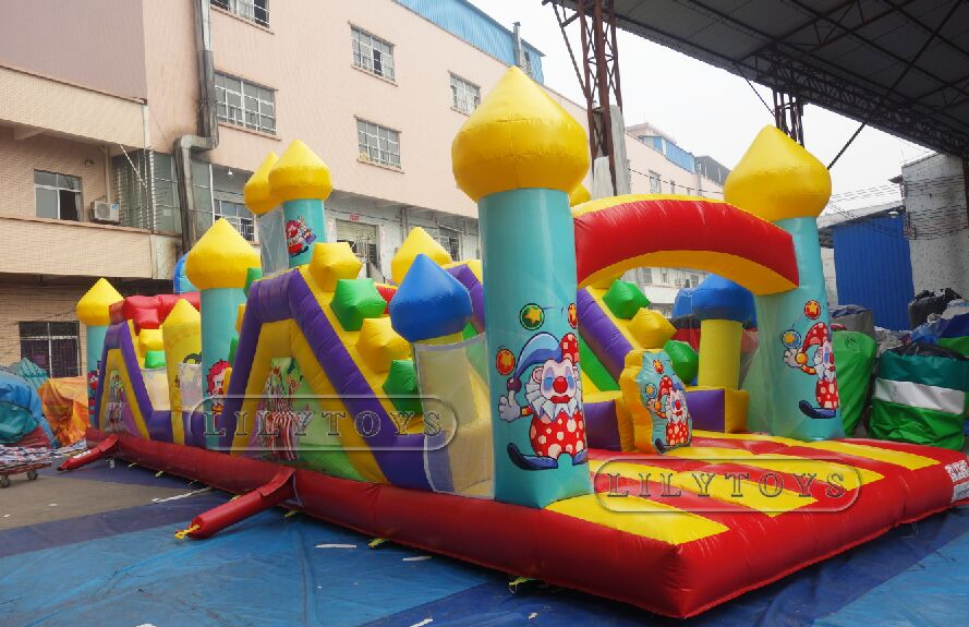 0.55mm PVC Ce Hot Sale for Adults 5K Inflatable Obstacle Course Lilytoys