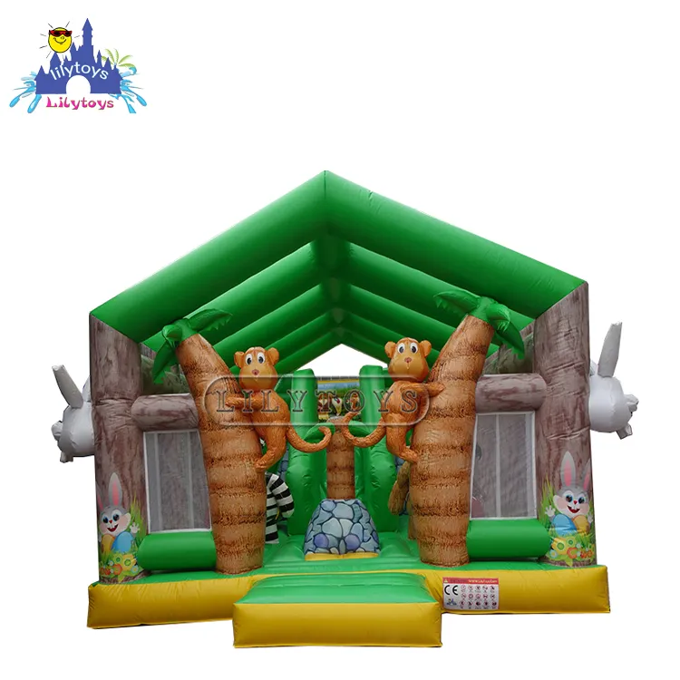0.55mm PVC Tarpaulin Material Inflatable Jumping Castle