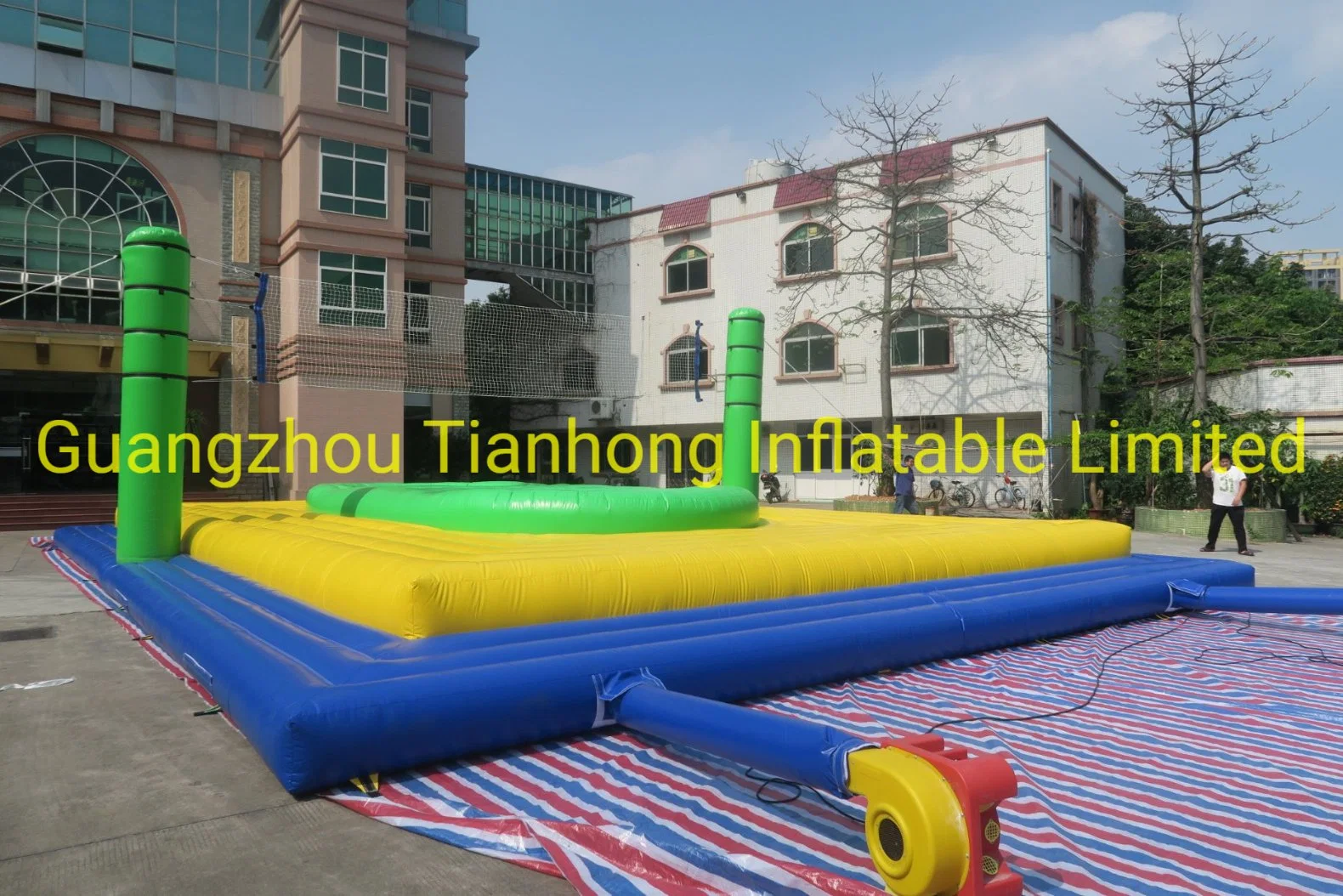 16X8m Outdoor Inflatable Bossball Sport Games Inflatable Beach Volleyball Court for Sale
