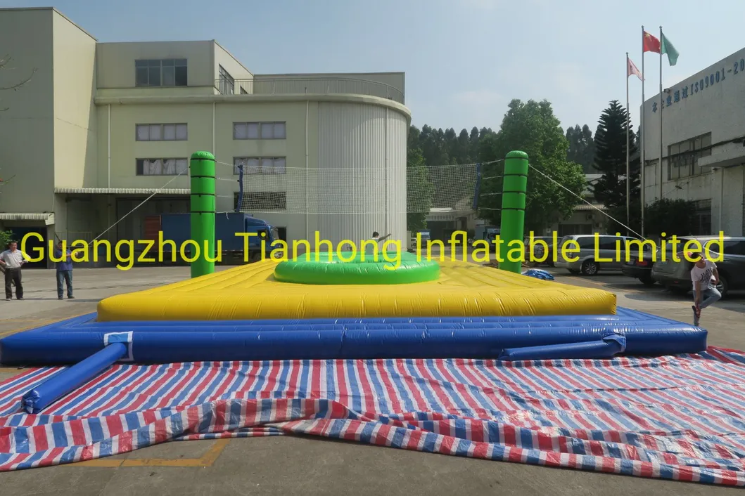 16X8m Outdoor Inflatable Bossball Sport Games Inflatable Beach Volleyball Court for Sale