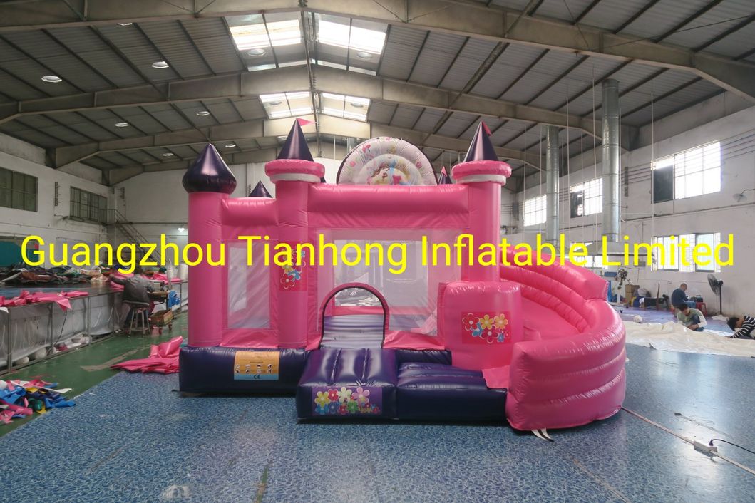 4.5X4m Pink Princess Bouncy Castle Jumping Castle