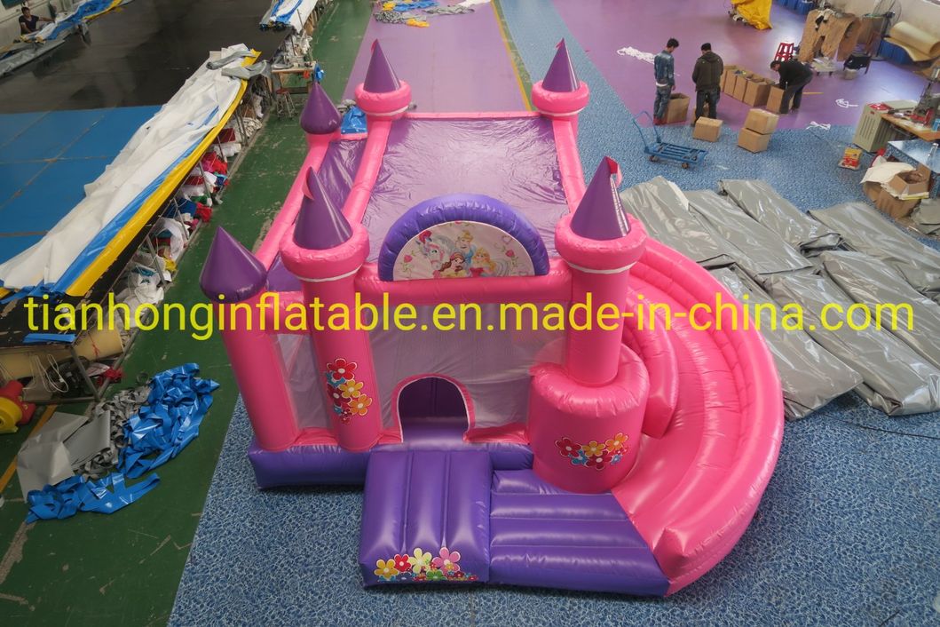 4.5X4m Pink Princess Bouncy Castle Jumping Castle