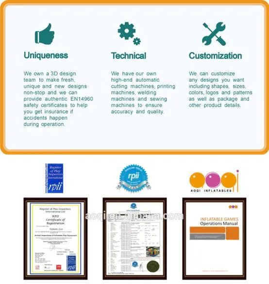 Aoqi Funny Inflatable Bouncy for Kid (AQ21001)