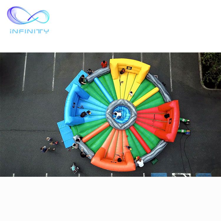 Attractive Inflatable Fun Games Hippo Chow Down Inflatable Game Inflatable Hungry Bungee Running Sport Game
