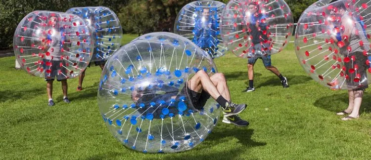 Inflatable Bumper Ball TPU/PVC Bubble Ball Outdoor Inflatable Football Games Adults Inflatable Body Bubble Soccer Balls