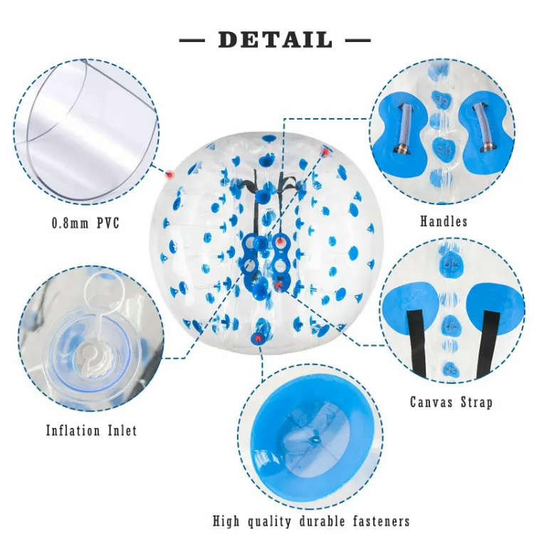 Inflatable Bumper Ball TPU/PVC Bubble Ball Outdoor Inflatable Football Games Adults Inflatable Body Bubble Soccer Balls