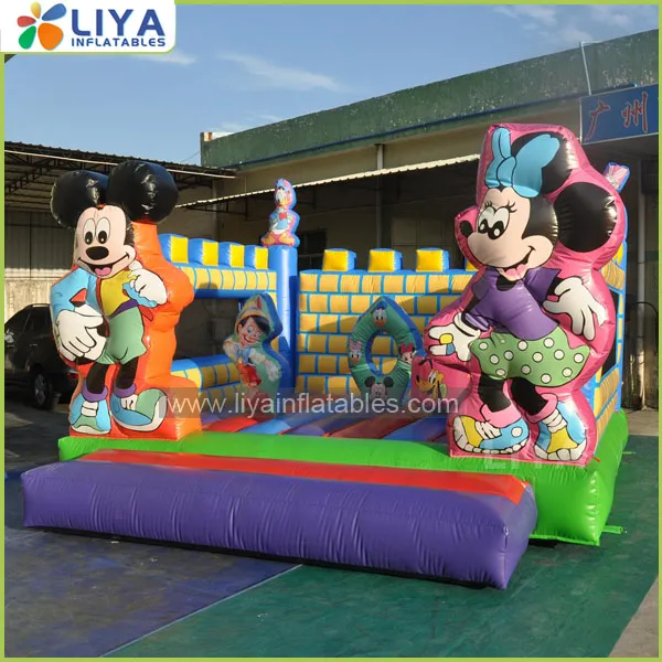 Classical 0.55mm PVC Mickey Inflatable Bouncy for Family Jumper Event