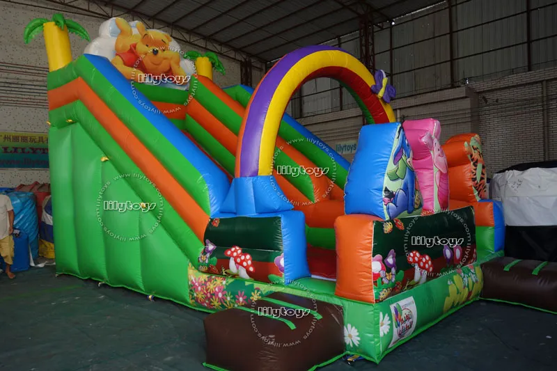 Colorful Inflatable Castle Slide for Kids