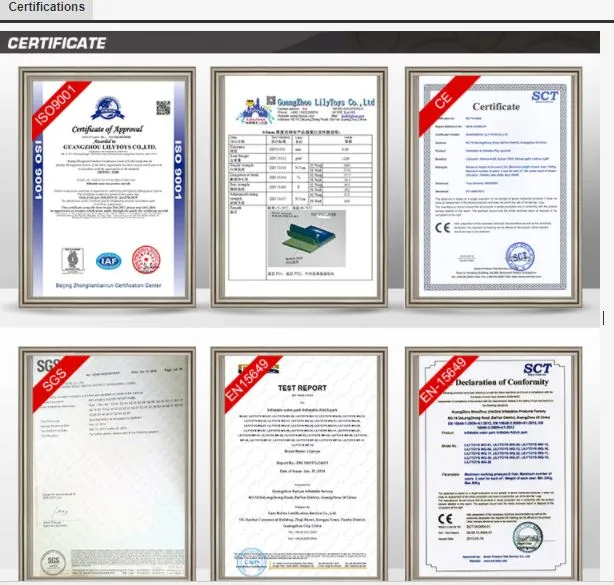 Colorful Inflatable Castle Slide for Kids