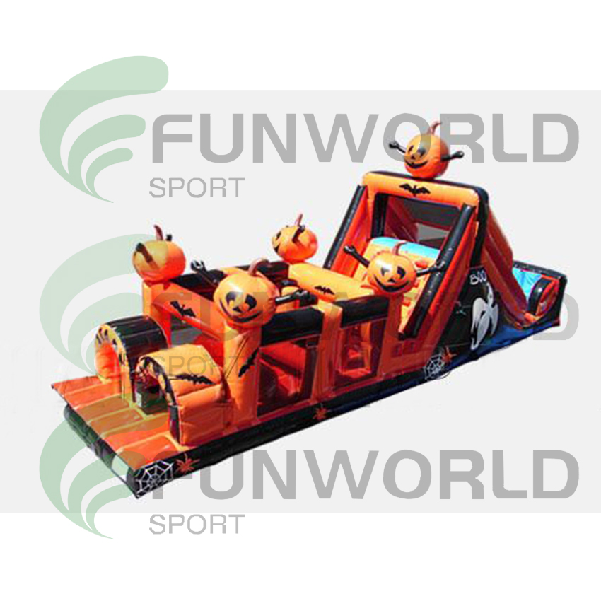 Commercial Inflatable Adult Jumping Bouncy Castle Combo Inflatable Jumping Trampoline Inflatable Bouncy Castle Slide Halloween Haunted House Halloween Combo