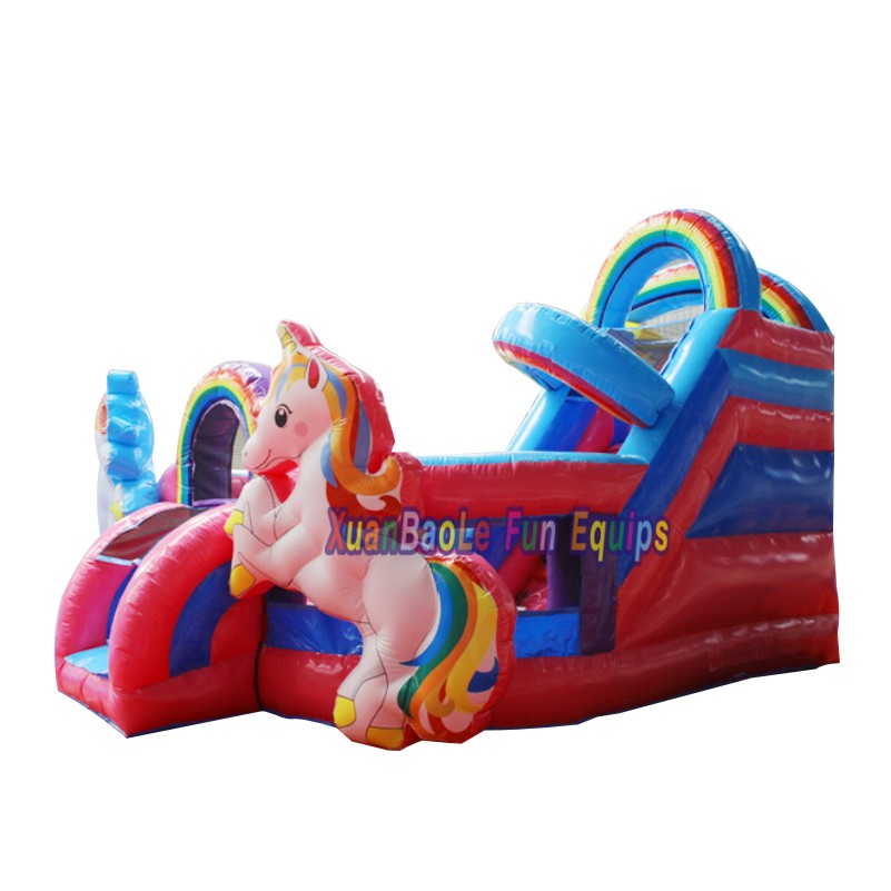 Commercial Party Jumpers Slide Bouncy Blow up Jumping Castle Unicorn Inflatable Bouncer Playground