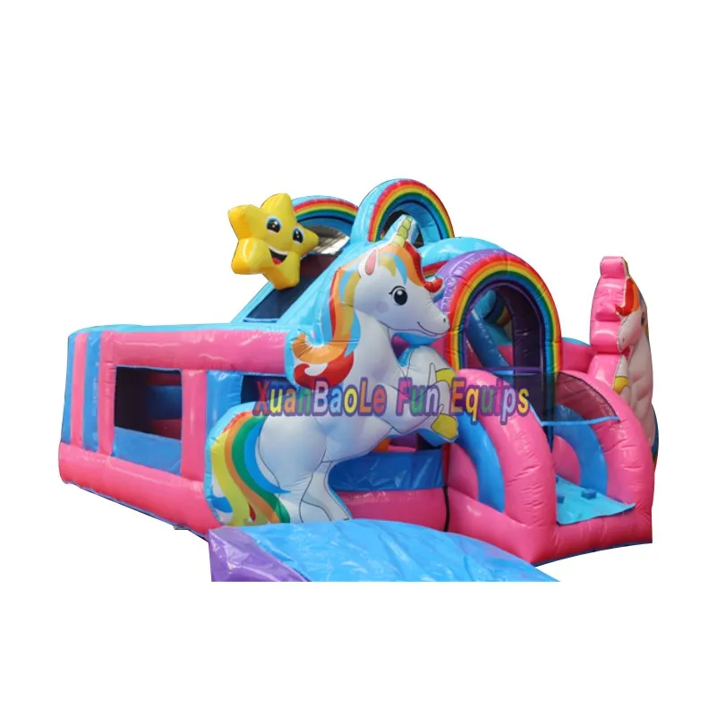 Commercial Party Jumpers Slide Bouncy Blow up Jumping Castle Unicorn Inflatable Bouncer Playground