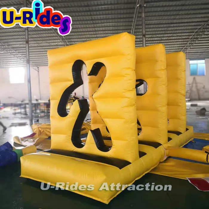 Commercial use Inflatable human body through wall game for Sports Events Party