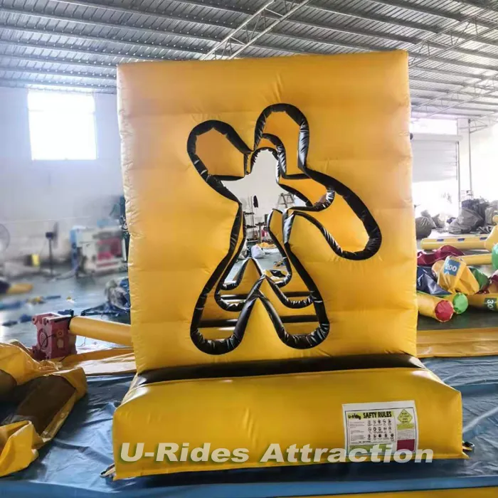 Commercial use Inflatable human body through wall game for Sports Events Party