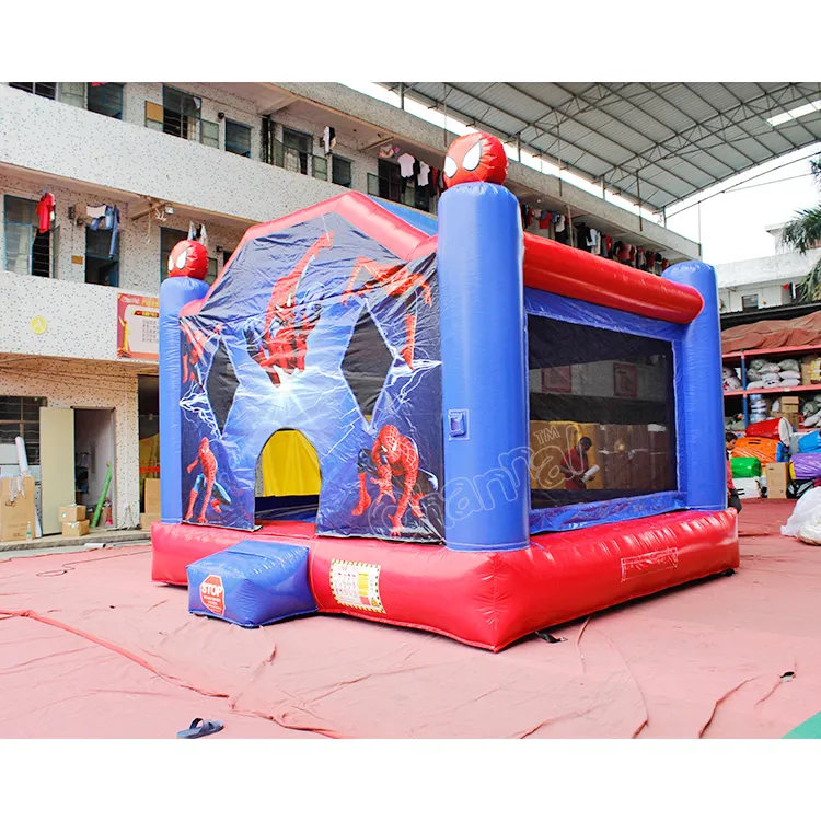 Custom Inflatable Spiderman Commercial Bounce House