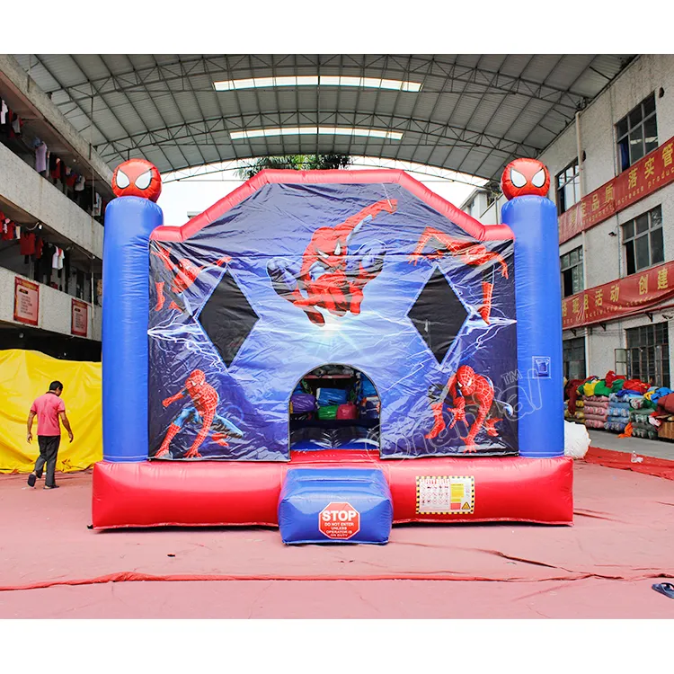 Custom Inflatable Spiderman Commercial Bounce House