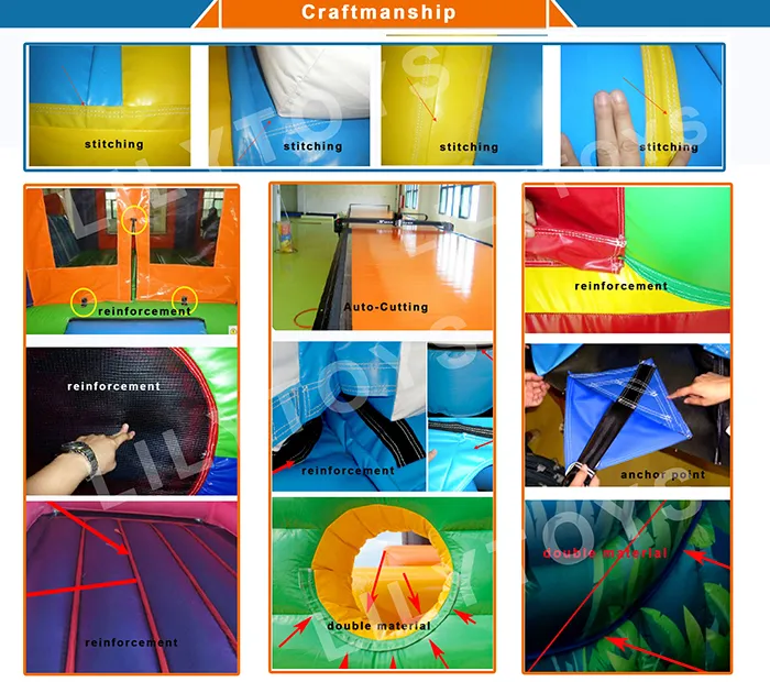Customized Christmas Inflatable Small PVC Jumping Castle