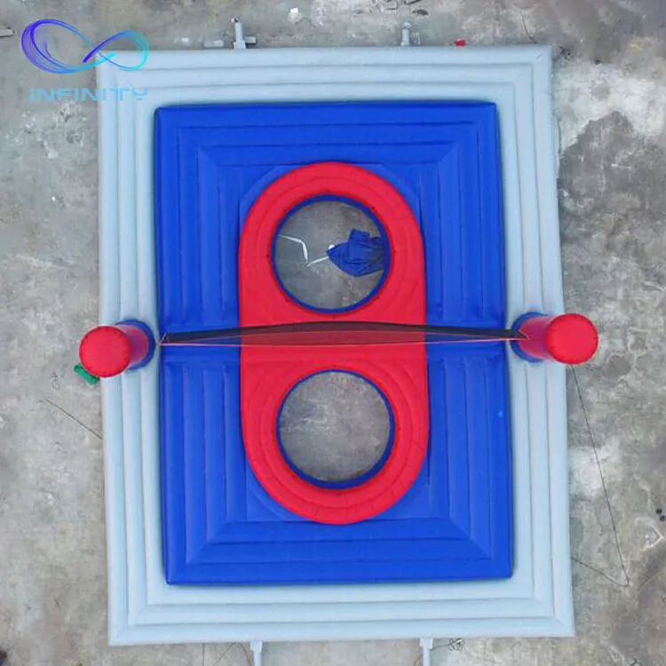Durable PVC Inflatable Bossaball Court Inflatable Volleyball Court Inflatable Sport Games for Beach