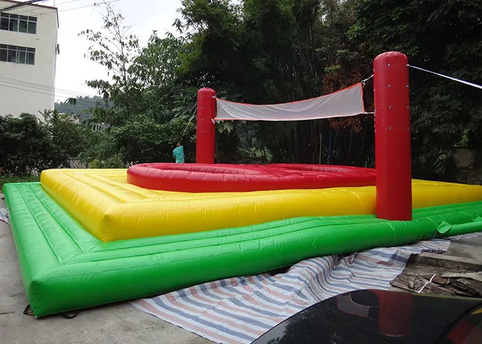 Durable PVC Inflatable Bossaball Court Inflatable Volleyball Court Inflatable Sport Games for Beach