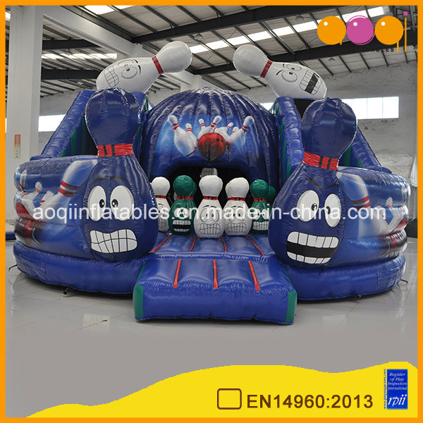 En14960 Amusement Park Crazy Bowling Inflatable Bouncing Bouncer (AQ01702)