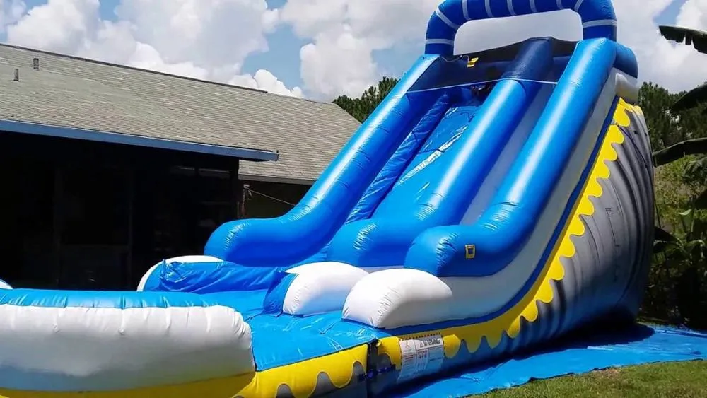 Factory Price Water Game Toy Big Pool Inflatable Slide for Sale