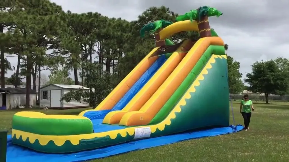 Factory Price Water Game Toy Big Pool Inflatable Slide for Sale