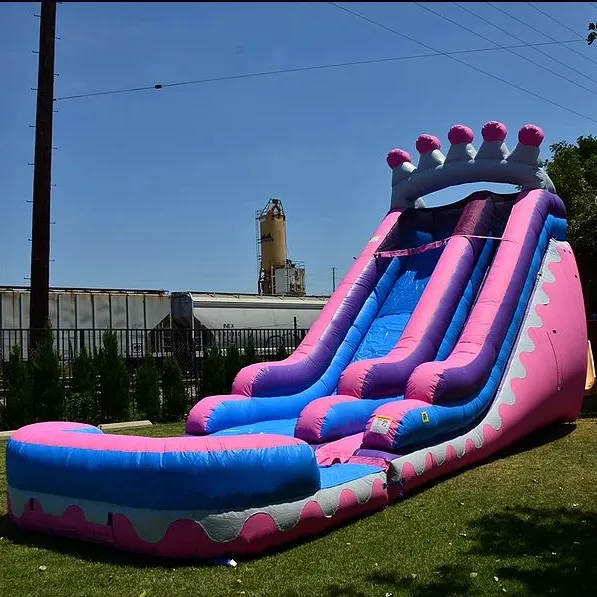 Factory Price Water Game Toy Big Pool Inflatable Slide for Sale