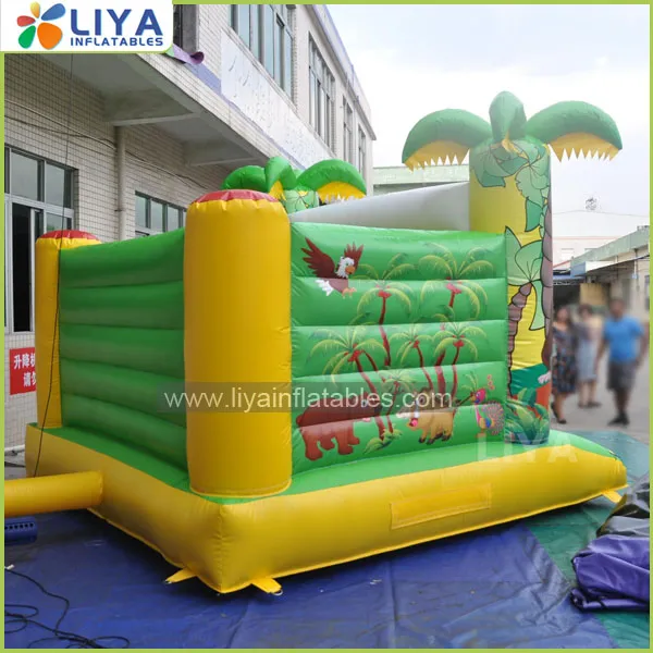 Full Printing Inflatable Wholesale Jungle Animal Bouncy Castle Toys