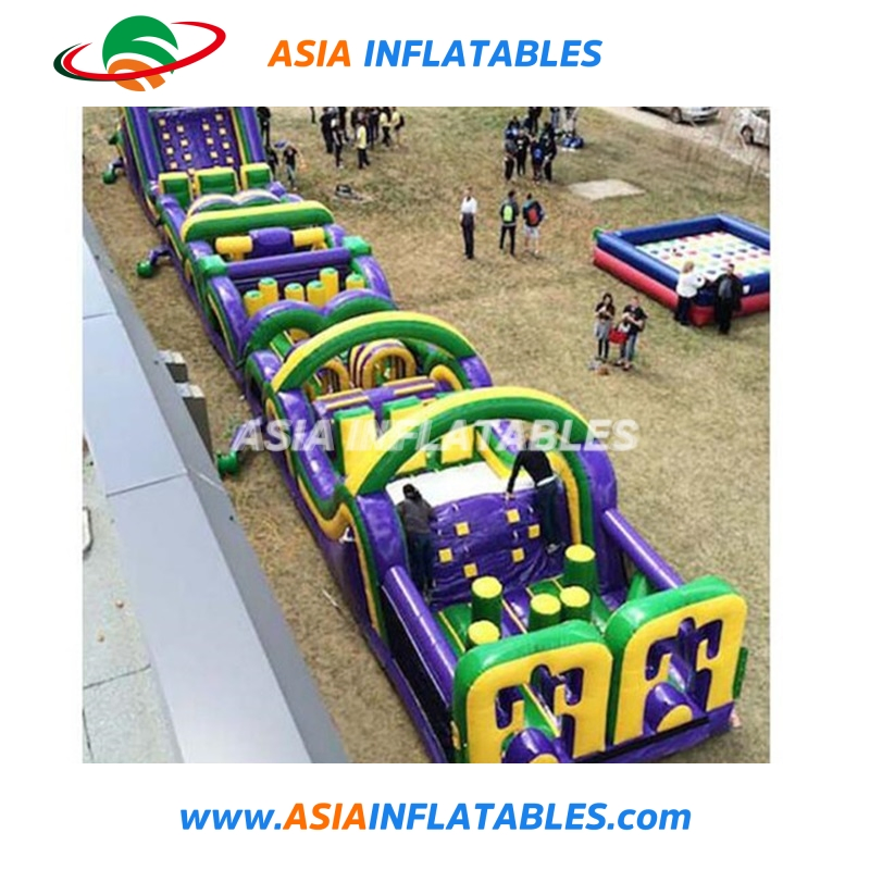 Fun Huge Inflatable Obstacle Course for Playground Outdoor