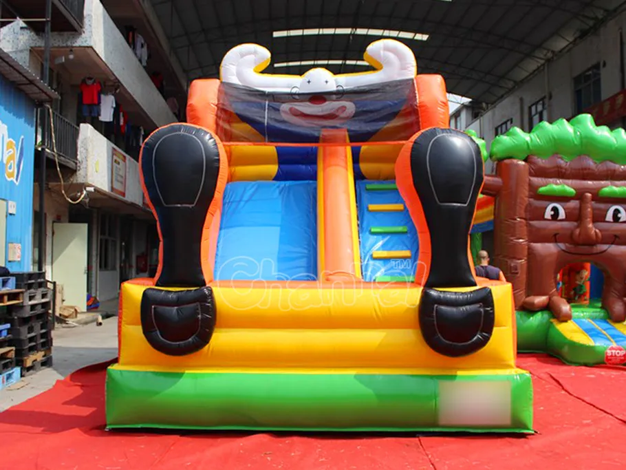 Giant Clown Inflatable Bouncy Slide Chsl668