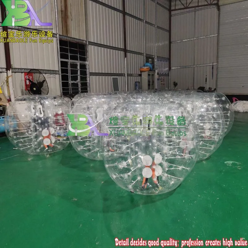 Guangzhou Inflatable Colorful Body Bubble Ball Suit TPU/PVC Bubble Soccer for Children or Adults