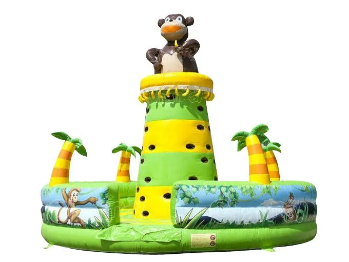 Hansel Inflatable High Quality Playground Real Rock Kids Climbing Wall