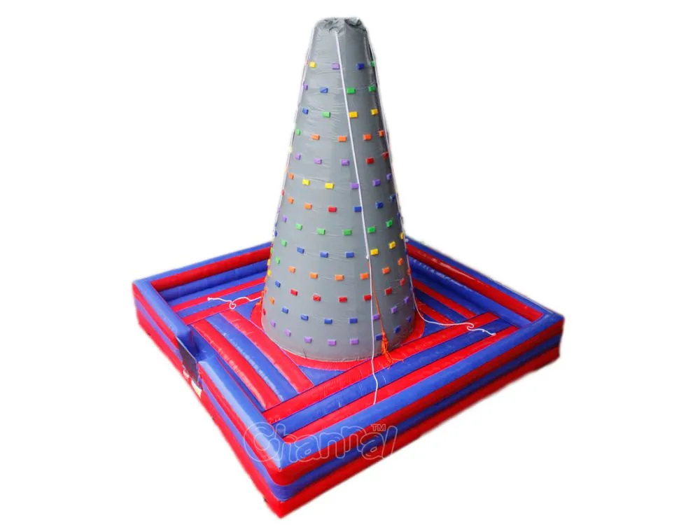 Hansel Inflatable High Quality Playground Real Rock Kids Climbing Wall