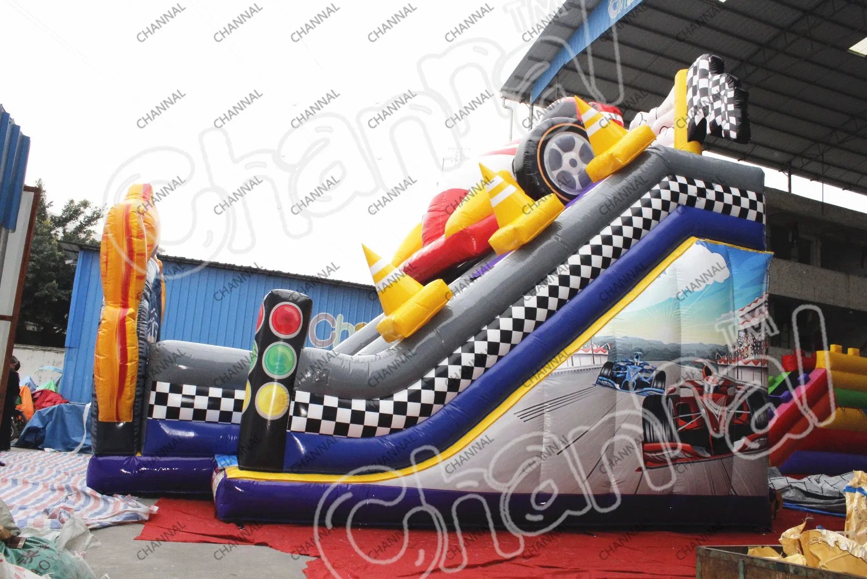 Haunted House Inflatable Slide