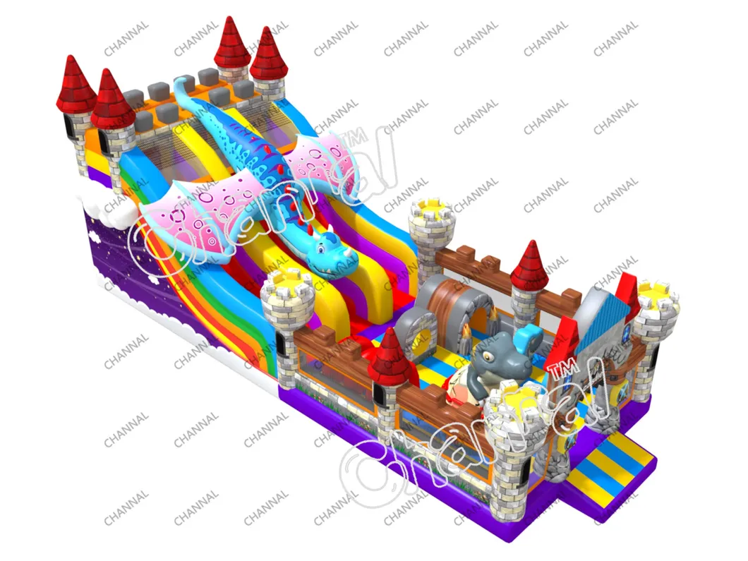 Haunted House Inflatable Slide