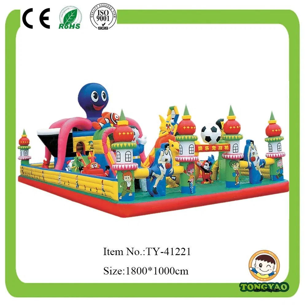 High Quality Naughtyt Amusement Park Inflatable Bouncer Slide, Inflatable Jumping