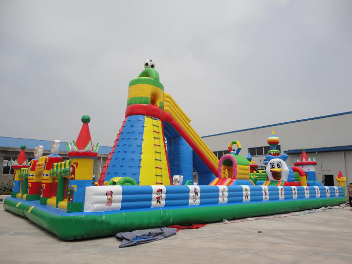 High Quality Naughtyt Amusement Park Inflatable Bouncer Slide, Inflatable Jumping
