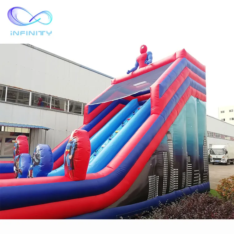 Hot Selling Commercial Customized Jumper Kids Spiderman Inflatable Jumping Castle Slides