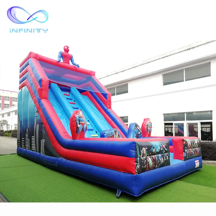 Hot Selling Commercial Customized Jumper Kids Spiderman Inflatable Jumping Castle Slides