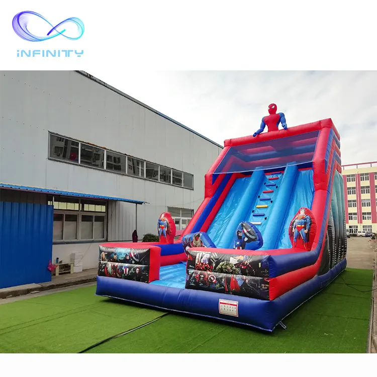 Hot Selling Commercial Customized Jumper Kids Spiderman Inflatable Jumping Castle Slides