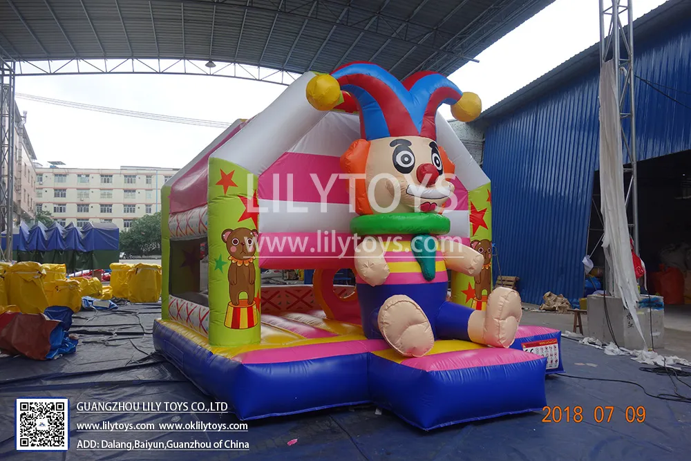 Inflatable Bouncy Clown Style Kids Bouncer Cartoon Theme Hot Selling