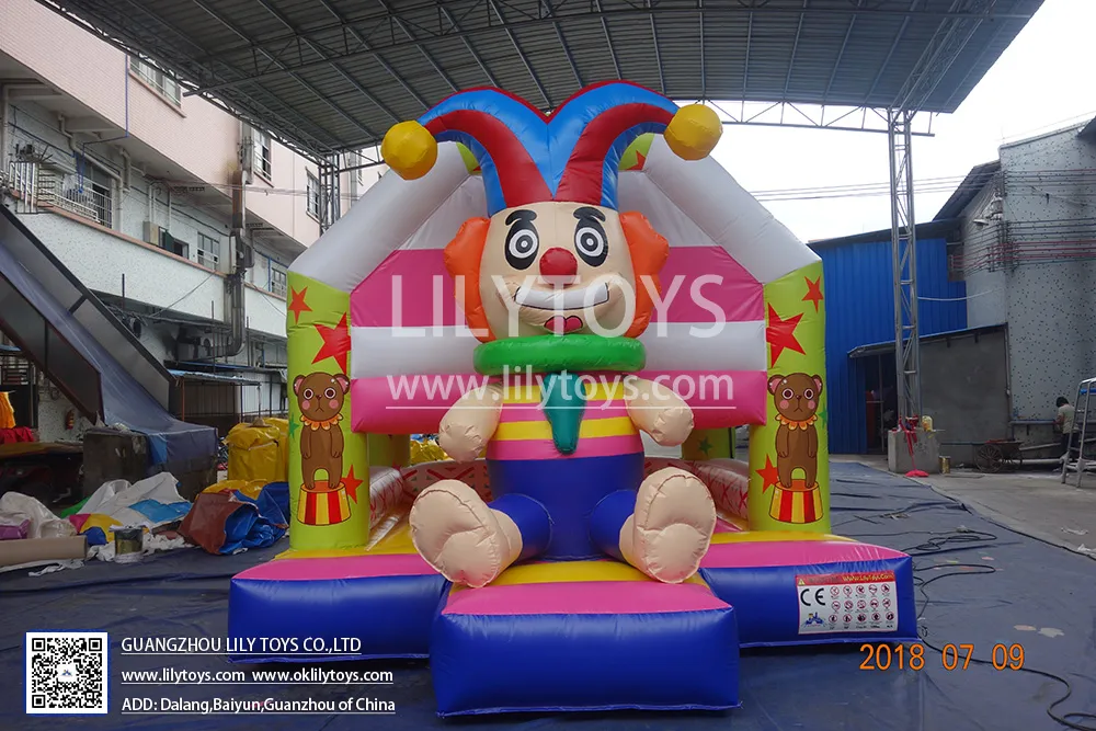 Inflatable Bouncy Clown Style Kids Bouncer Cartoon Theme Hot Selling