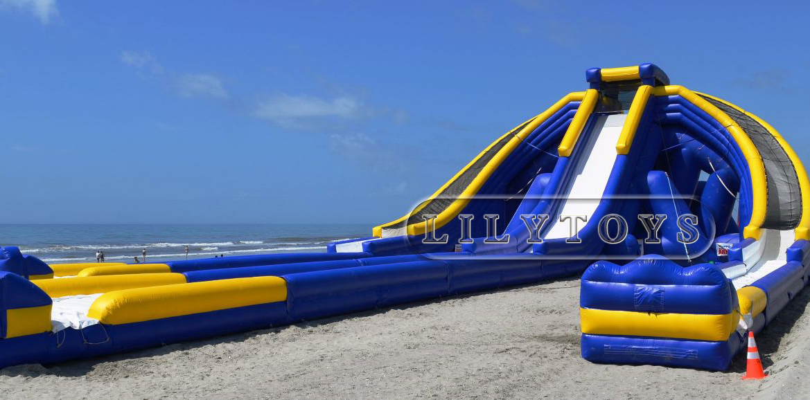 Inflatable Hippo Slide Giant Long Water Slide