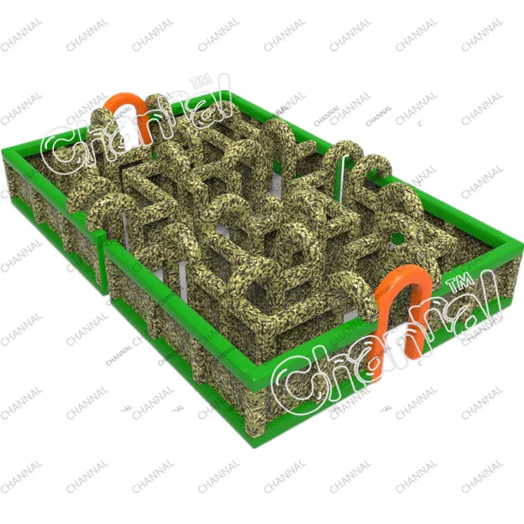 Inflatable Military Maze Outdoor Sport Inflatable Camouflage Maze