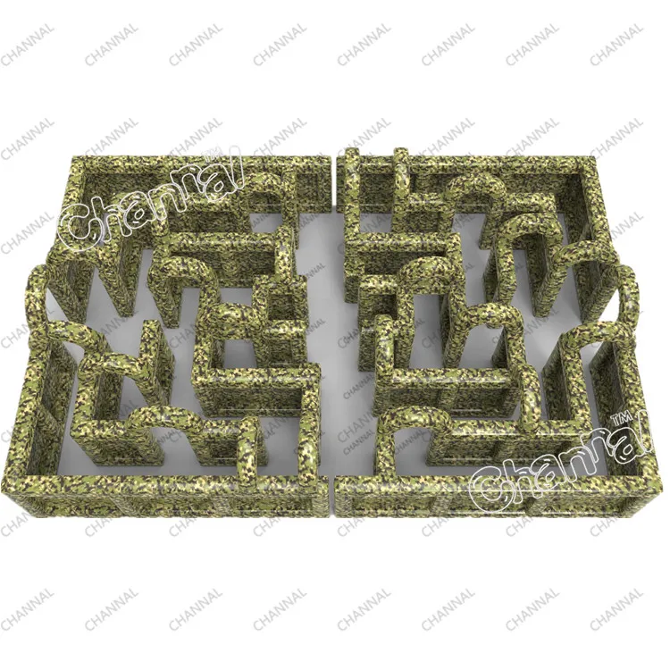 Inflatable Military Maze Outdoor Sport Inflatable Camouflage Maze
