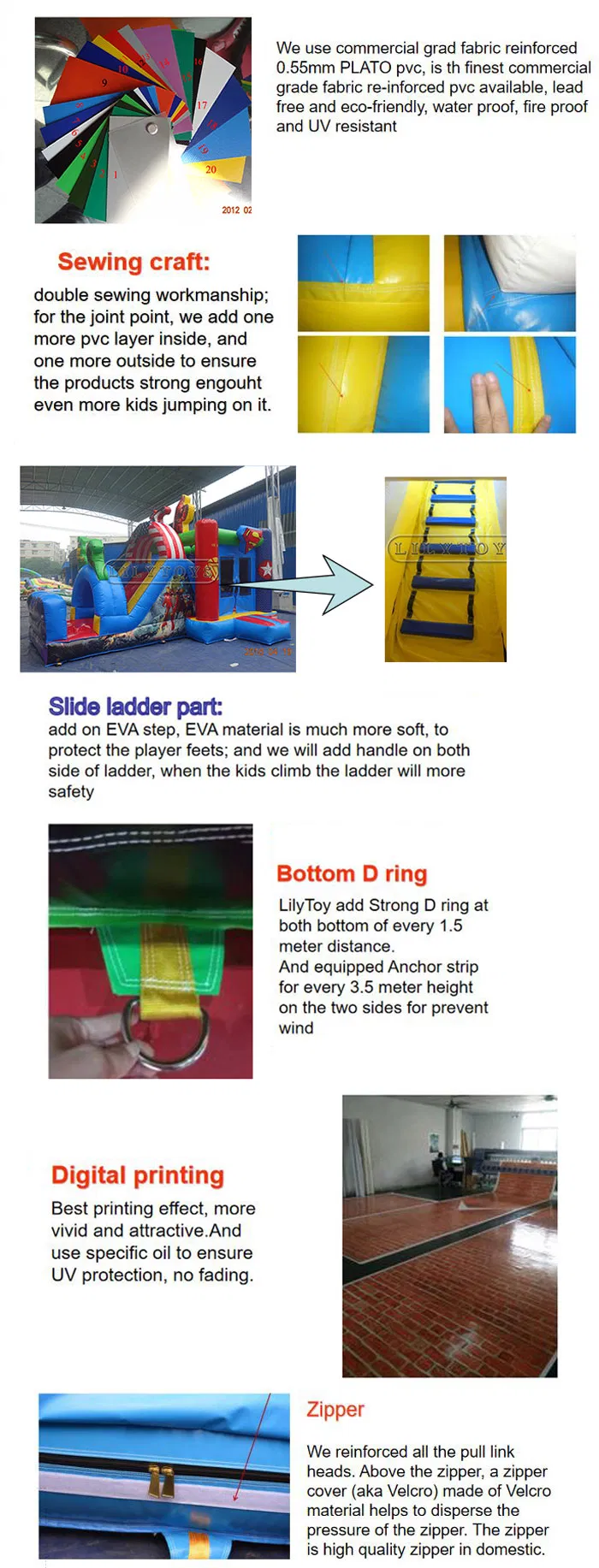 Inflatable Moonwalk Bounce House Castle for Kids