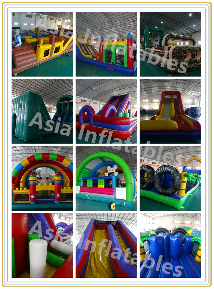 Inflatable Soft Playground Obstacle Course Insane Inflatable Obstacle