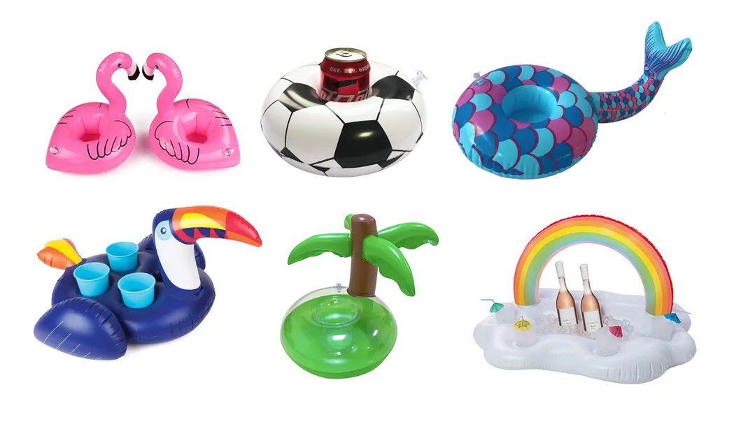 Inflatable Toucan Drink Holder Pool Float
