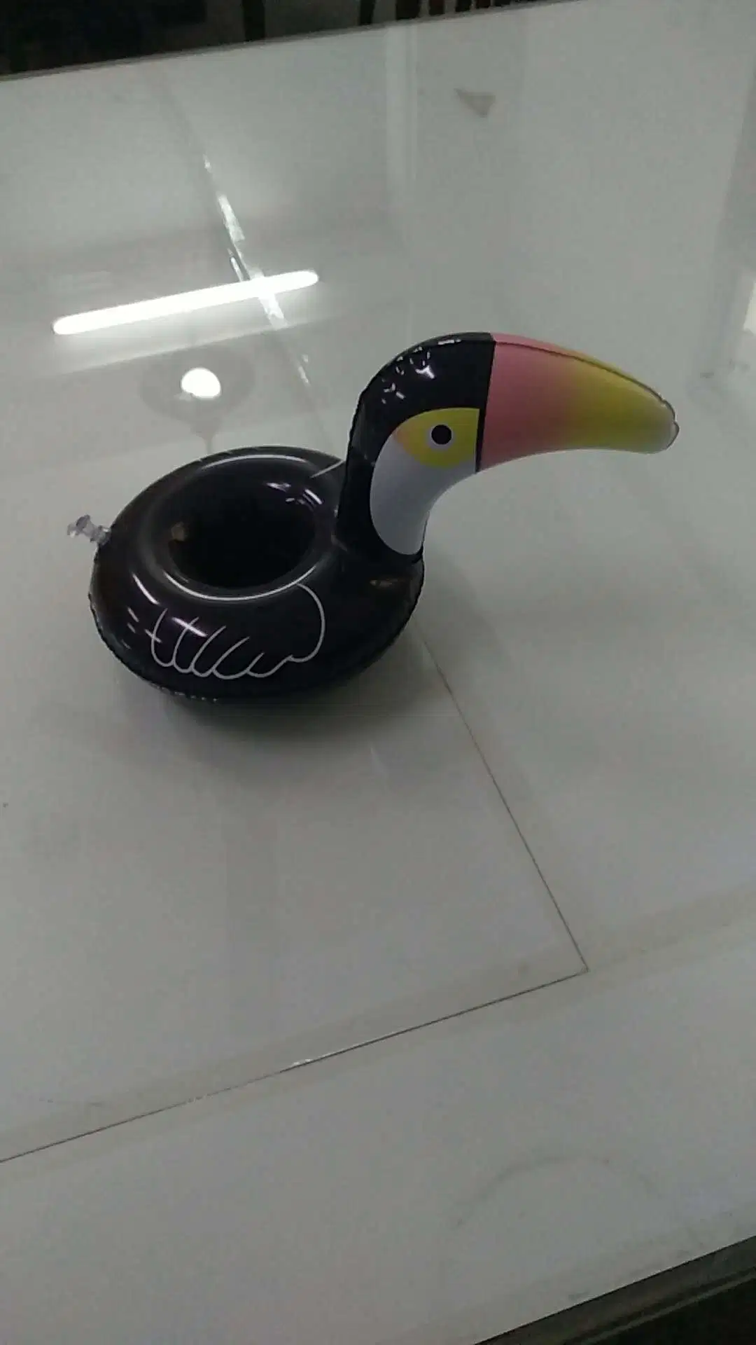 Inflatable Toucan Drink Holder Pool Float